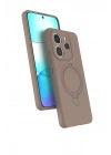 Mey İthalat®   Redmi Note 14 4G Regal Magsafe Standlı Kapak - Çöl Titanyum