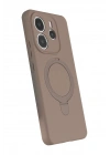 Mey İthalat®   Redmi Note 14 4G Regal Magsafe Standlı Kapak - Çöl Titanyum