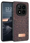 Mey İthalat®   Redmi Note 14 Pro 4G Bright Simli Kapak - Derin Mor