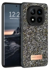 Mey İthalat®   Redmi Note 14 Pro 4G Bright Simli Kapak - Gümüş