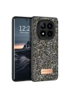 Mey İthalat®   Redmi Note 14 Pro 4G Bright Simli Kapak - Gümüş