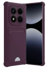 Mey İthalat®   Redmi Note 14 Pro 4G Kelvin Kartvizitli Silikon - Derin Mor