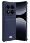 Mey İthalat®   Redmi Note 14 Pro 4G Kelvin Kartvizitli Silikon - Lacivert