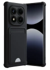Mey İthalat®   Redmi Note 14 Pro 4G Kelvin Kartvizitli Silikon - Siyah