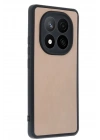 Mey İthalat®   Redmi Note 14 Pro 4G Kılıf Aras Deri Kapak - Pudra