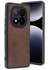 Mey İthalat®   Redmi Note 14 Pro 4G Kılıf Aras Deri Kapak - Taba