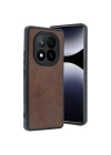 Mey İthalat®   Redmi Note 14 Pro 4G Kılıf Aras Deri Kapak - Taba