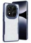 Mey İthalat®   Redmi Note 14 Pro 4G Kılıf Boyi Silikon Kapak - Lacivert