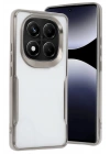 Mey İthalat®   Redmi Note 14 Pro 4G Kılıf Boyi Silikon Kapak - Titan Gri