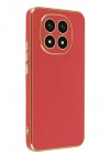 Mey İthalat®   Redmi Note 14 Pro 4G Kılıf Volet Silikon - Kırmızı