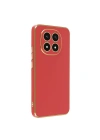 Mey İthalat®   Redmi Note 14 Pro 4G Kılıf Volet Silikon - Kırmızı