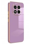 Mey İthalat®   Redmi Note 14 Pro 4G Kılıf Volet Silikon - Mor