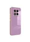 Mey İthalat®   Redmi Note 14 Pro 4G Kılıf Volet Silikon - Mor