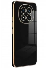Mey İthalat®   Redmi Note 14 Pro 4G Kılıf Volet Silikon - Siyah