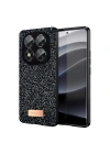 Mey İthalat®   Redmi Note 14 Pro 5G Bright Simli Kapak - Siyah