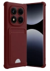 Mey İthalat®   Redmi Note 14 Pro 5G Kelvin Kartvizitli Silikon - Bordo