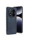 Mey İthalat®   Redmi Note 14 Pro 5G Kılıf Aras Deri Kapak - Lacivert