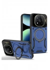 Mey İthalat®   Redmi Note 14 Pro 5G Kılıf Joy Lens Standlı Kapak - Lacivert