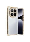 Mey İthalat®   Redmi Note 14 Pro 5G Kılıf  Lensli Silikon - Gold