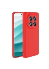 Mey İthalat®   Redmi Note 14 Pro 5G Kılıf Nano içi Kadife Silikon - Kırmızı