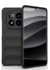 Mey İthalat®   Redmi Note 14 Pro 5G Kılıf Optimum Silikon - Siyah