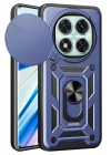 Mey İthalat®   Redmi Note 14 Pro 5G Kılıf Pars Lens Yüzüklü Silikon - Lacivert