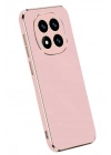 Mey İthalat®   Redmi Note 14 Pro 5G Kılıf Volet Silikon - Pembe