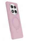 Mey İthalat®   Redmi Note 14 Pro 5G Regal Magsafe Standlı Kapak - Açık Pembe