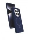 Mey İthalat®   Redmi Note 14 Pro 5G Regal Magsafe Standlı Kapak - Lacivert
