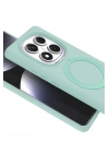 Mey İthalat®   Redmi Note 14 Pro 5G Regal Magsafe Standlı Kapak - Su Yeşili