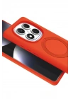 Mey İthalat®   Redmi Note 14 Pro 5G Regal Magsafe Standlı Kapak - Turuncu