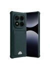 Mey İthalat®   Redmi Note 14 Pro Plus Kelvin Kartvizitli Silikon - Koyu Yeşil