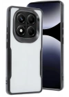 Mey İthalat®   Redmi Note 14 Pro Plus Kılıf Boyi Silikon Kapak - Siyah