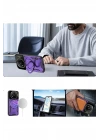 Mey İthalat®   Redmi Note 14 Pro Plus Kılıf Joy Lens Standlı Kapak - Mor