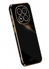 Mey İthalat®   Redmi Note 14 Pro Plus Kılıf Volet Silikon - Siyah