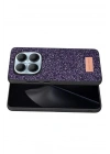 Mey İthalat®   Redmi Note 15 4G Bright Simli Kapak - Derin Mor