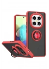 Mey İthalat®   Redmi Note 15 4G Montreal Yüzüklü Silikon Kapak - Kırmızı