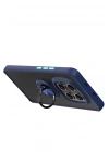 Mey İthalat®   Redmi Note 15 4G Montreal Yüzüklü Silikon Kapak - Lacivert