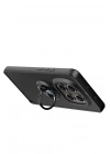 Mey İthalat®   Redmi Note 15 4G Montreal Yüzüklü Silikon Kapak - Siyah