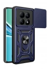Mey İthalat®   Redmi Note 15 4G Pars Lens Yüzüklü Silikon - Lacivert