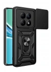 Mey İthalat®   Redmi Note 15 4G Pars Lens Yüzüklü Silikon - Siyah