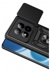 Mey İthalat®   Redmi Note 15 Pro 5G Pars Lens Yüzüklü Silikon - Siyah