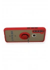 Mey İthalat®   Redmi Note 8 Kılıf Montreal Yüzüklü Silikon Kapak - Kırmızı