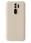 Mey İthalat®   Redmi Note 8 Pro Kılıf First Silikon - Krem