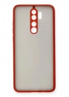 Mey İthalat®   Redmi Note 8 Pro Kılıf Montreal Silikon Kapak - Kırmızı