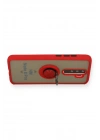 Mey İthalat®   Redmi Note 8 Pro Kılıf Montreal Yüzüklü Silikon Kapak - Kırmızı