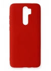 Mey İthalat®   Redmi Note 8 Pro Kılıf Nano içi Kadife Silikon - Kırmızı