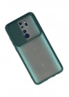 Mey İthalat®   Redmi Note 8 Pro Kılıf Palm Buzlu Kamera Sürgülü Silikon - Yeşil
