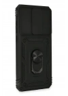 Mey İthalat®   Redmi Note 8 Pro Kılıf Pars Lens Yüzüklü Silikon - Siyah
