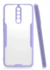 Mey İthalat®   Redmi Note 8 Pro Kılıf Platin Silikon - Lila